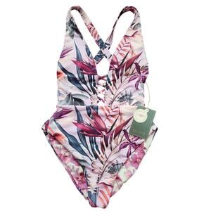 NWT Boamar Samba Tropical One Piece Swimsuit Size Small